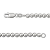 Thumbnail Image 3 of Bead Chain Bracelet 4mm Solid Sterling Silver 7.5&quot;