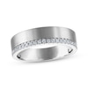 Thumbnail Image 1 of Now + Forever Men's Diamond Wedding Band 1/4 ct tw 10K White Gold