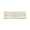 Thumbnail Image 3 of Now + Forever Men's Diamond Two-Row Sandblasted Wedding Band 1/2 ct tw 10K Yellow Gold