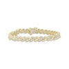 Thumbnail Image 1 of Diamond Braid Link Bracelet 1/3 ct tw 10K Yellow Gold 7&quot;