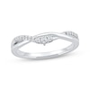 Thumbnail Image 1 of Now + Forever Diamond Twist Anniversary Ring 1/8 ct tw 10K White Gold