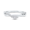 Thumbnail Image 3 of Now + Forever Diamond Twist Anniversary Ring 1/8 ct tw 10K White Gold