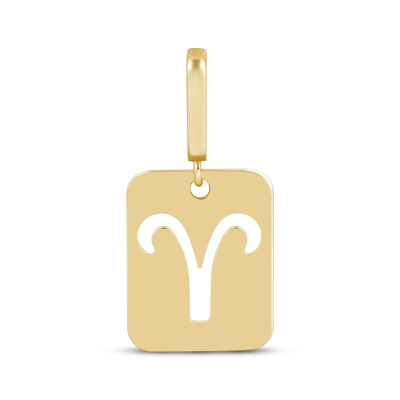 Main Image 1 of Charmed Memories Zodiac Aries Cutout Charm 10K Yellow Gold