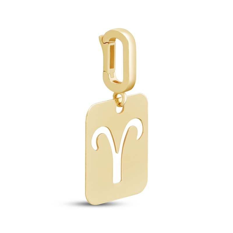 Main Image 2 of Charmed Memories Zodiac Aries Cutout Charm 10K Yellow Gold