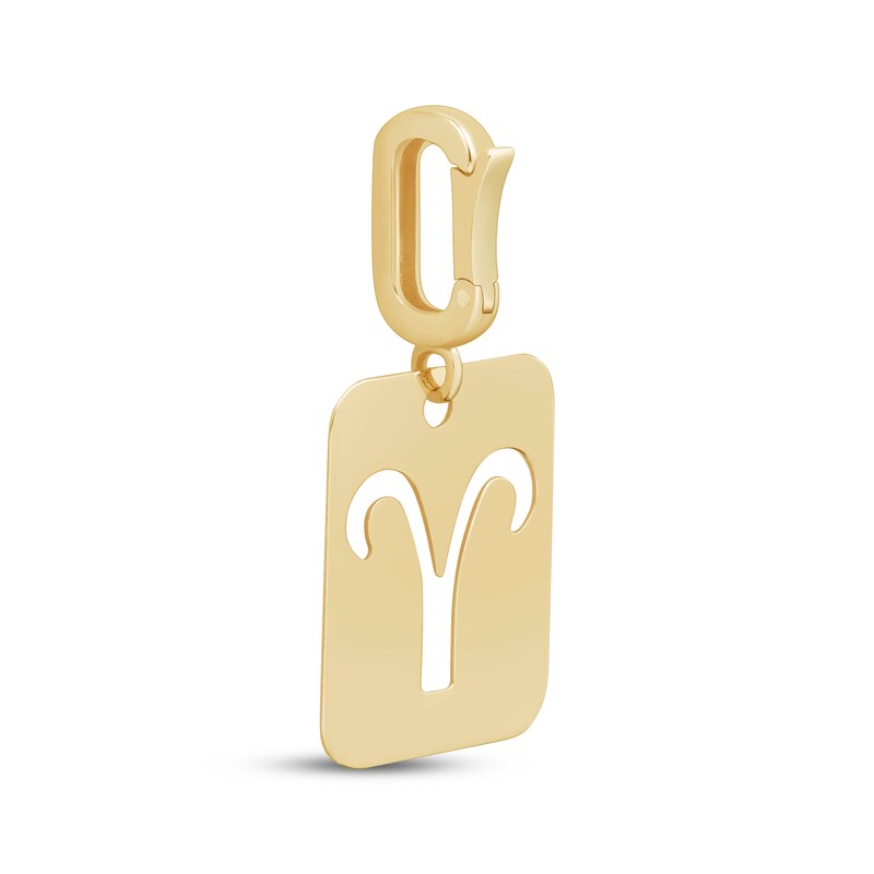 Main Image 3 of Charmed Memories Zodiac Aries Cutout Charm 10K Yellow Gold