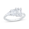 Thumbnail Image 1 of Now + Forever Emerald-Cut, Oval-Cut & Pear-Shaped Lab-Grown Diamond Engagement Ring 2-1/6 ct tw 14K White Gold