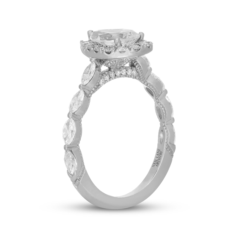Main Image 2 of Neil Lane Artistry Pear-Shaped Lab-Grown Diamond Engagement Ring 2 ct tw 14K White Gold