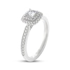 Thumbnail Image 2 of THE LEO Prisma Diamond Princess-Cut Double Halo Engagement Ring 5/8 ct tw 14K White Gold