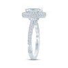 Thumbnail Image 2 of Monique Lhuillier Bliss Oval-Cut Lab-Grown Diamond Halo Engagement Ring 2-3/4 ct tw 18K White Gold