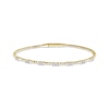 Thumbnail Image 1 of Lab-Grown Diamond Beaded Flex Bangle Bracelet 1/2 ct tw 10K Yellow Gold