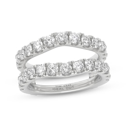 THE LEO Ideal Cut Diamond Enhancer Ring 2 ct tw 14K White Gold