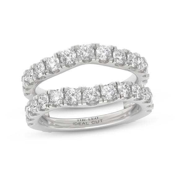 THE LEO Ideal Cut Diamond Enhancer Ring 2 ct tw 14K White Gold