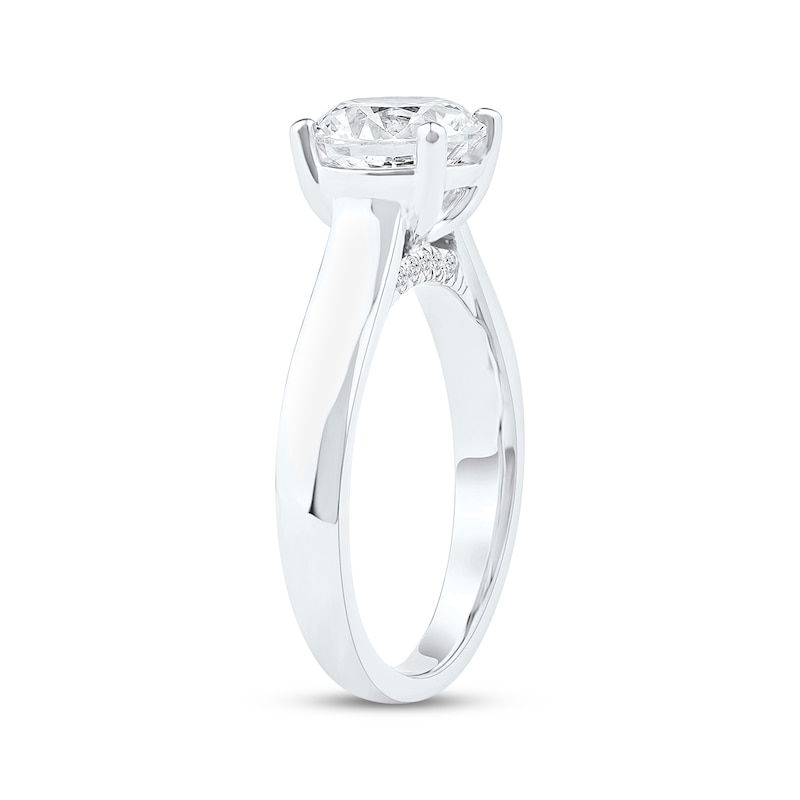 Main Image 2 of Now + Forever Lab-Grown Diamonds Round-Cut Solitaire Plus Engagement Ring 2 ct tw 14K White Gold (F/VS2)