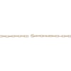 Thumbnail Image 4 of STUDIO BY KAY Emerald-Cut Pink Lab-Created Sapphire Solitaire Paperclip Chain Bracelet 24K Yellow Gold Vermeil Sterling Silver 7.25"