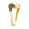 Thumbnail Image 2 of Le Vian Chocolate Diamond Teardrop Bypass Ring 1/3 ct tw 14K Honey Gold