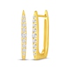 Thumbnail Image 1 of STUDIO BY KAY Diamond Graduated U-Hoop Earrings 1/4 ct tw 24K Yellow Gold Vermeil Sterling Silver