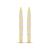 Thumbnail Image 2 of STUDIO BY KAY Diamond Graduated U-Hoop Earrings 1/4 ct tw 24K Yellow Gold Vermeil Sterling Silver