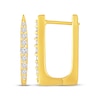 Thumbnail Image 3 of STUDIO BY KAY Diamond Graduated U-Hoop Earrings 1/4 ct tw 24K Yellow Gold Vermeil Sterling Silver