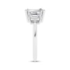 Thumbnail Image 2 of Memories Moments Magic Emerald-Cut Lab-Grown Diamond Three-Stone Engagement Ring 4 ct tw 14K White Gold