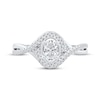 Thumbnail Image 3 of Now + Forever Oval-Cut Diamond Halo Engagement Ring 1/2 ct tw 10K White Gold