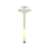 Thumbnail Image 3 of Now + Forever Lab-Grown Diamonds Round-Cut Halo Engagement Ring 1-1/2 ct tw 14K Yellow Gold