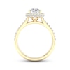 Thumbnail Image 4 of Now + Forever Lab-Grown Diamonds Round-Cut Halo Engagement Ring 1-1/2 ct tw 14K Yellow Gold