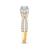 Thumbnail Image 2 of Memories Moments Magic Round-Cut Diamond Three-Stone Bridal Set 3/4 ct tw 10K Yellow Gold