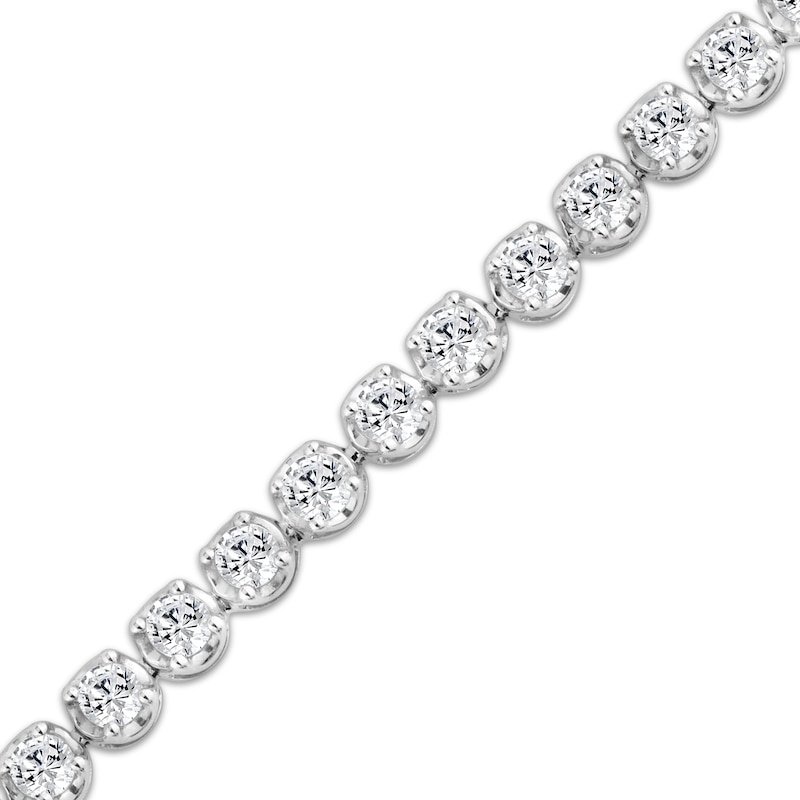 Main Image 2 of KAY Lab-Grown Diamonds Tennis Bracelet 3 ct tw 10K White Gold 7"