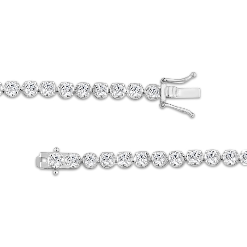 Main Image 3 of KAY Lab-Grown Diamonds Tennis Bracelet 3 ct tw 10K White Gold 7"