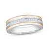 Thumbnail Image 1 of Now + Forever Lab-Grown Diamonds Men's Wedding Band 3/8 ct tw 14K Two-Tone Gold