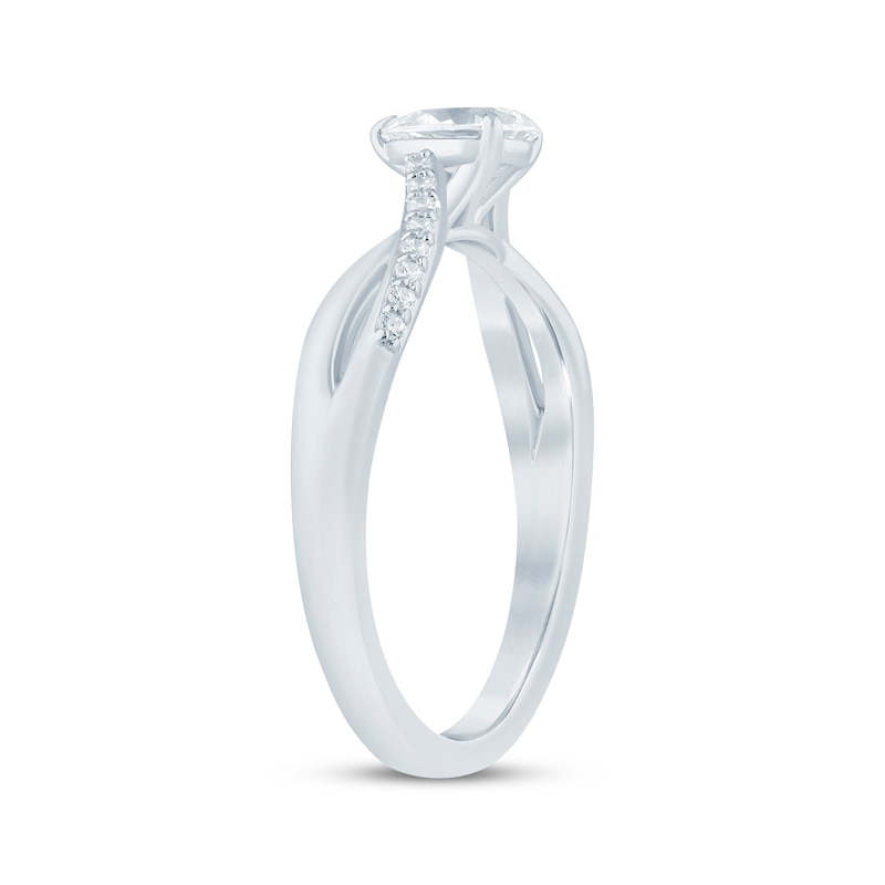 Main Image 2 of Now + Forever Pear-Shaped Diamond Engagement Ring 3/8 ct tw 14K White Gold