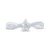 Thumbnail Image 3 of Now + Forever Pear-Shaped Diamond Engagement Ring 3/8 ct tw 14K White Gold