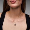 Thumbnail Image 3 of Le Vian Pear-Shaped Chocolate Quartz & Chocolate Ombré Diamonds Necklace 5/8 ct tw 14K Honey Gold 19"
