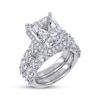 Thumbnail Image 2 of KAY Lab-Grown Diamonds Radiant-Cut Halo Bridal Set 10 ct tw 14K White Gold