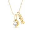Thumbnail Image 2 of KAY Lab-Grown Diamonds Heart & "Mini" Charms Necklace 1/4 ct tw 10K Yellow Gold