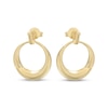 Thumbnail Image 2 of Tapered Circle Drop Earrings 10K Yellow Gold
