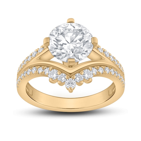 Now + Forever Lab-Grown Diamonds Engagement Ring Setting 1/2 ct tw 18K Yellow Gold