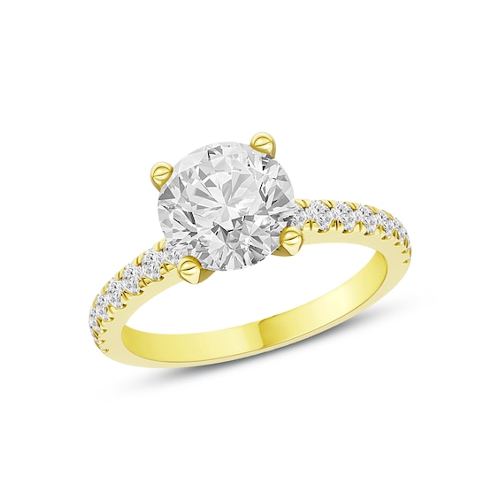 Now + Forever Lab-Grown Diamond Engagement Ring Setting 3/8 ct tw 14K Yellow Gold