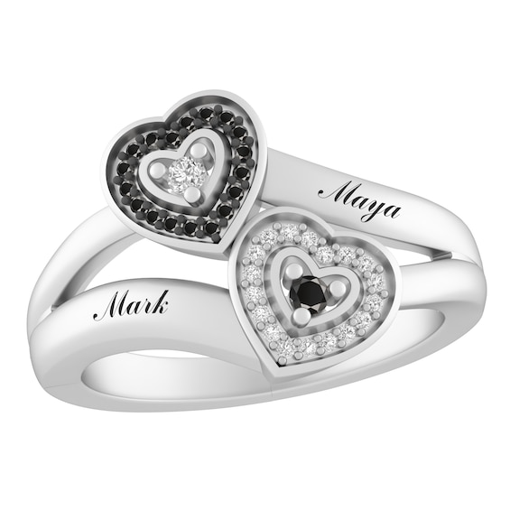 1/6 ct tw Diamond Promise Ring (2 Lines)