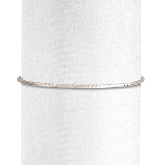 Bangle Bracelet 14K White Gold