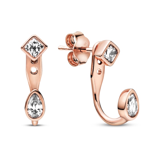 Pandora Rose Geometric Shapes Stud Earrings Cz Kay - Pandora Pendant Earrings Pandora Rose Geometric Shapes Stud Earrings Cz Kay - Pandora Pendant Earrings