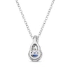Thumbnail Image 3 of Le Vian Chocolate Twist Sapphire Necklace 1/6 ct tw Diamonds 14K Vanilla Gold 19&quot;