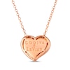 Godiva x Le Vian Enamel Heart Necklace 1/3 ct tw Diamonds 14K Strawberry Gold 19"