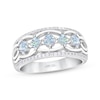 Thumbnail Image 0 of THE LEO First Light Diamond Princess & Round-Cut Anniversary Band 3/4 ct tw 14K White Gold