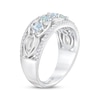 Thumbnail Image 1 of THE LEO First Light Diamond Princess & Round-Cut Anniversary Band 3/4 ct tw 14K White Gold