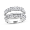 THE LEO Ideal Cut Round-Cut Diamond Enhancer Ring 1-3/4 ct tw 14K White Gold