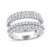 Thumbnail Image 1 of THE LEO Ideal Cut Round-Cut Diamond Enhancer Ring 1-3/4 ct tw 14K White Gold