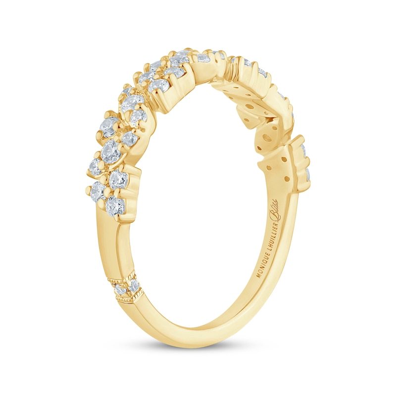 Main Image 2 of Monique Lhuillier Bliss Diamond Anniversary Ring 3/8 ct tw 18K Yellow Gold