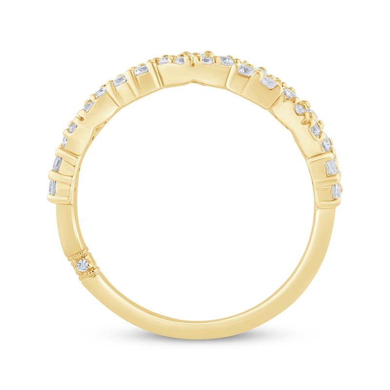 Main Image 3 of Monique Lhuillier Bliss Diamond Anniversary Ring 3/8 ct tw 18K Yellow Gold