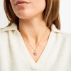 Thumbnail Image 2 of Unstoppable Love Diamond Snowflake Necklace 1/20 ct tw Sterling Silver 19&quot;